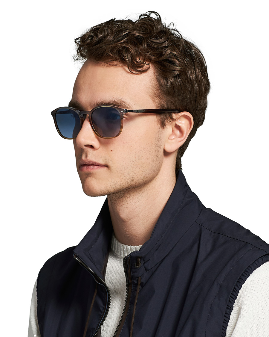 Herr | Fyrkantiga solglasögon | Persol | 0PO3215S Sunglasses Brown/Gradient Blue