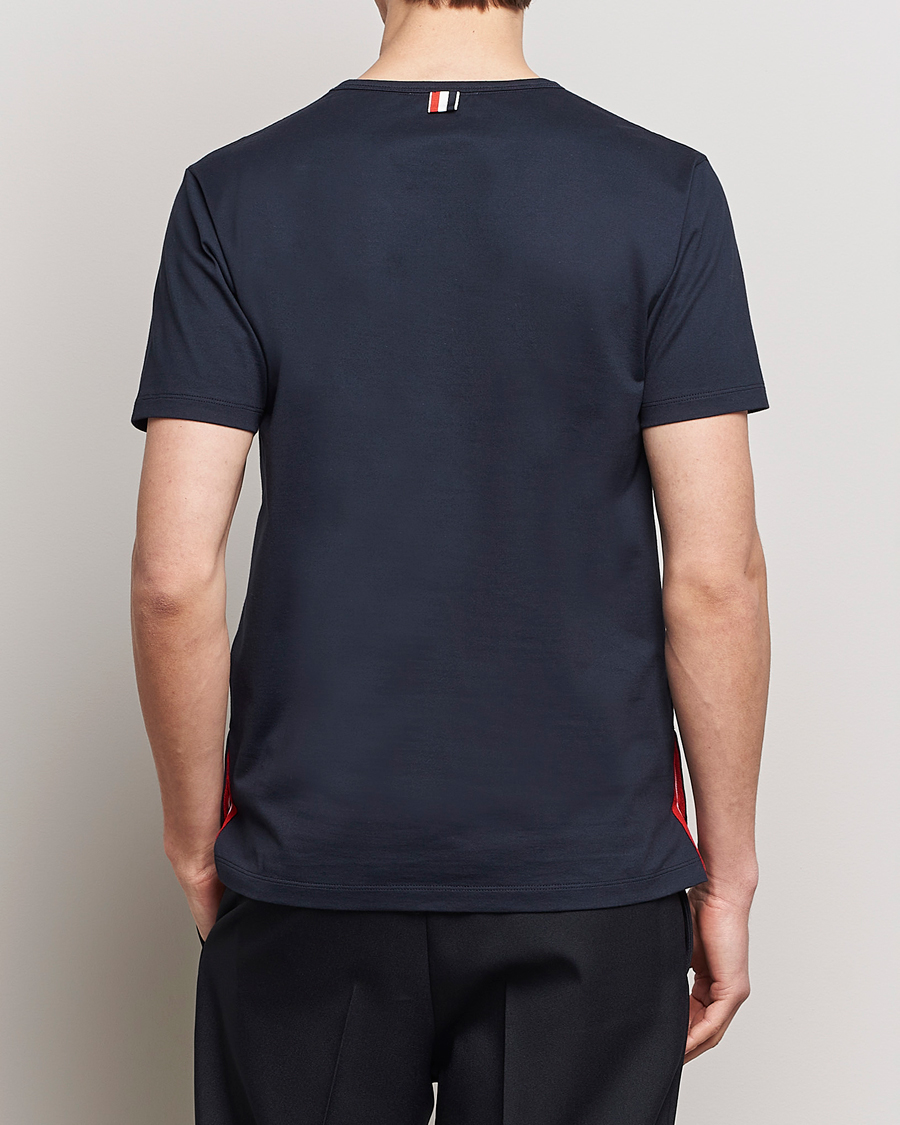 Herr | T-Shirts | Thom Browne | Short Sleeve Pocket T-Shirt Navy