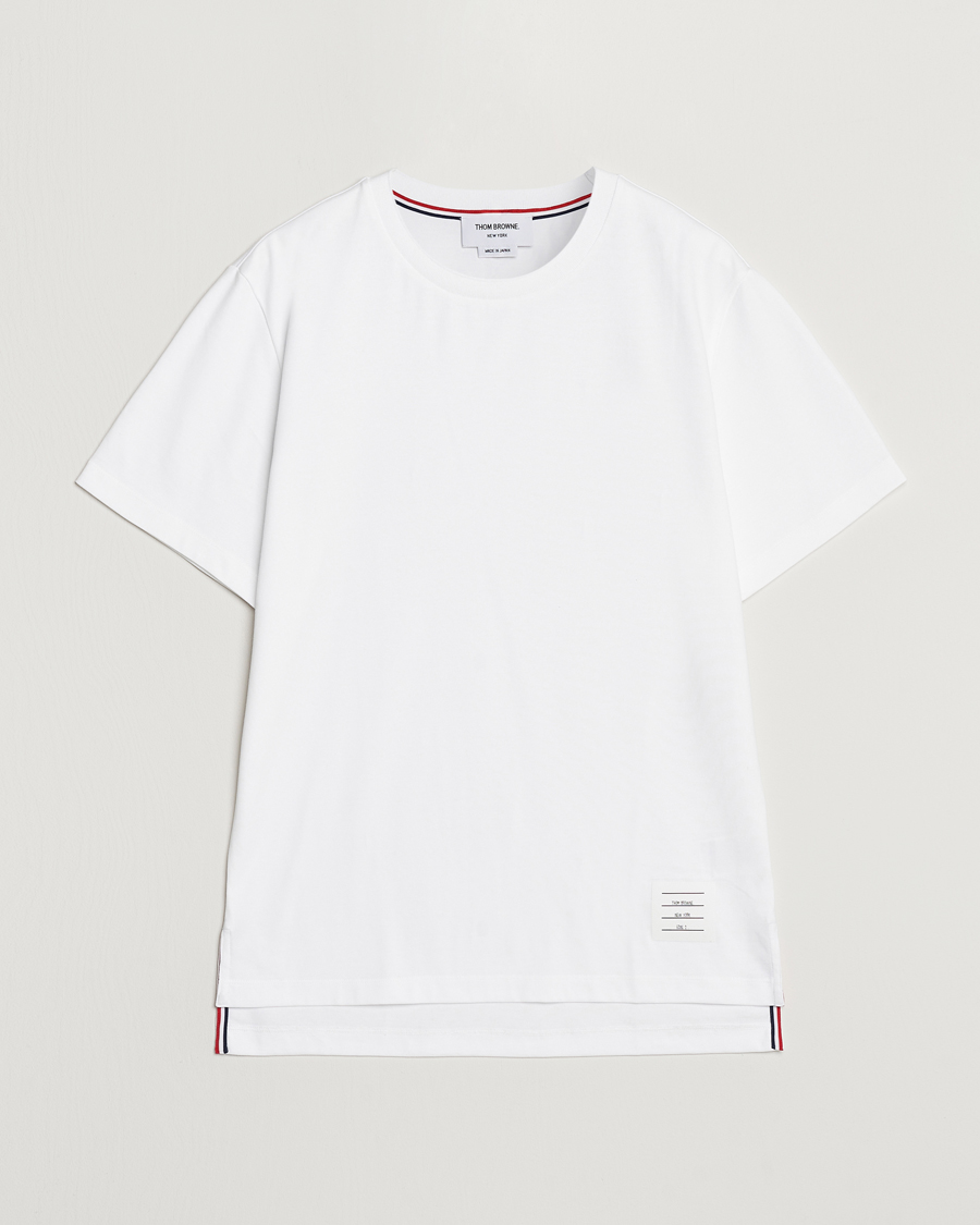 Herr | T-Shirts | Thom Browne | Relaxed Fit Short Sleeve T-Shirt White