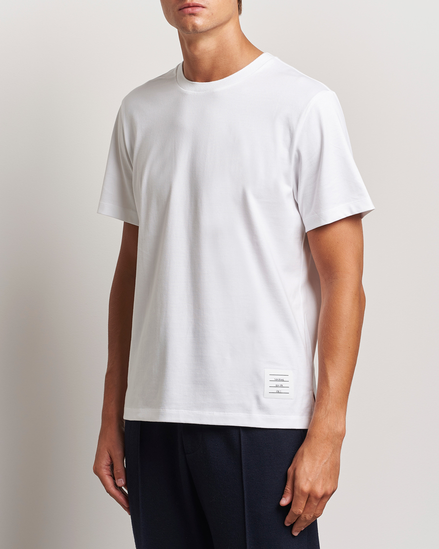 Herr | T-Shirts | Thom Browne | Relaxed Fit Short Sleeve T-Shirt White