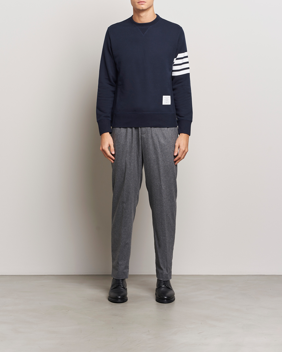 Herr | Tröjor | Thom Browne | 4 Bar Sweatshirt Navy