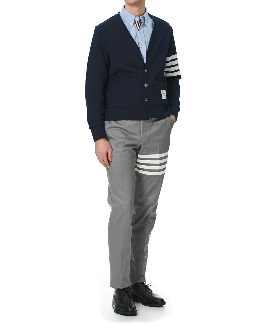 Herr | Tröjor | Thom Browne | 4 Bar Loopback Cardigan Navy