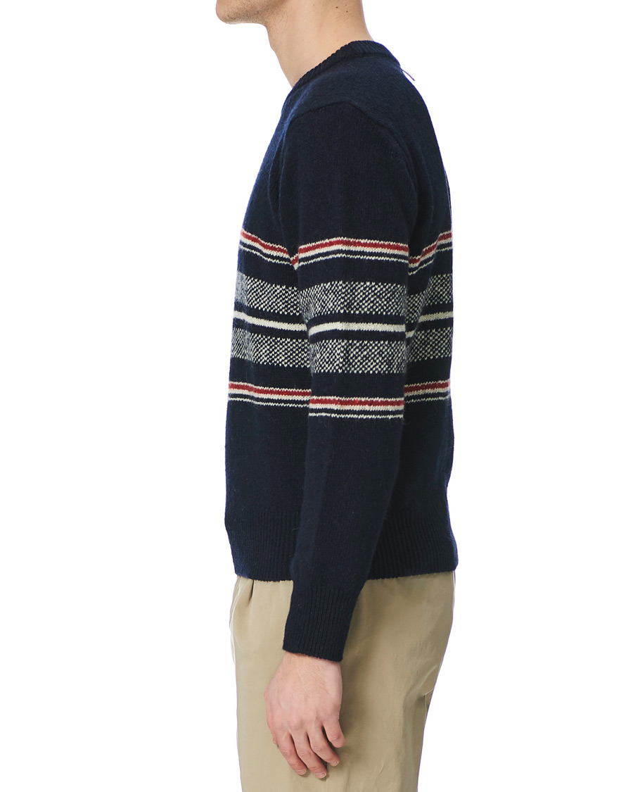 Herr | Tröjor | Thom Browne | Birdseye Jacquard Sweater Navy