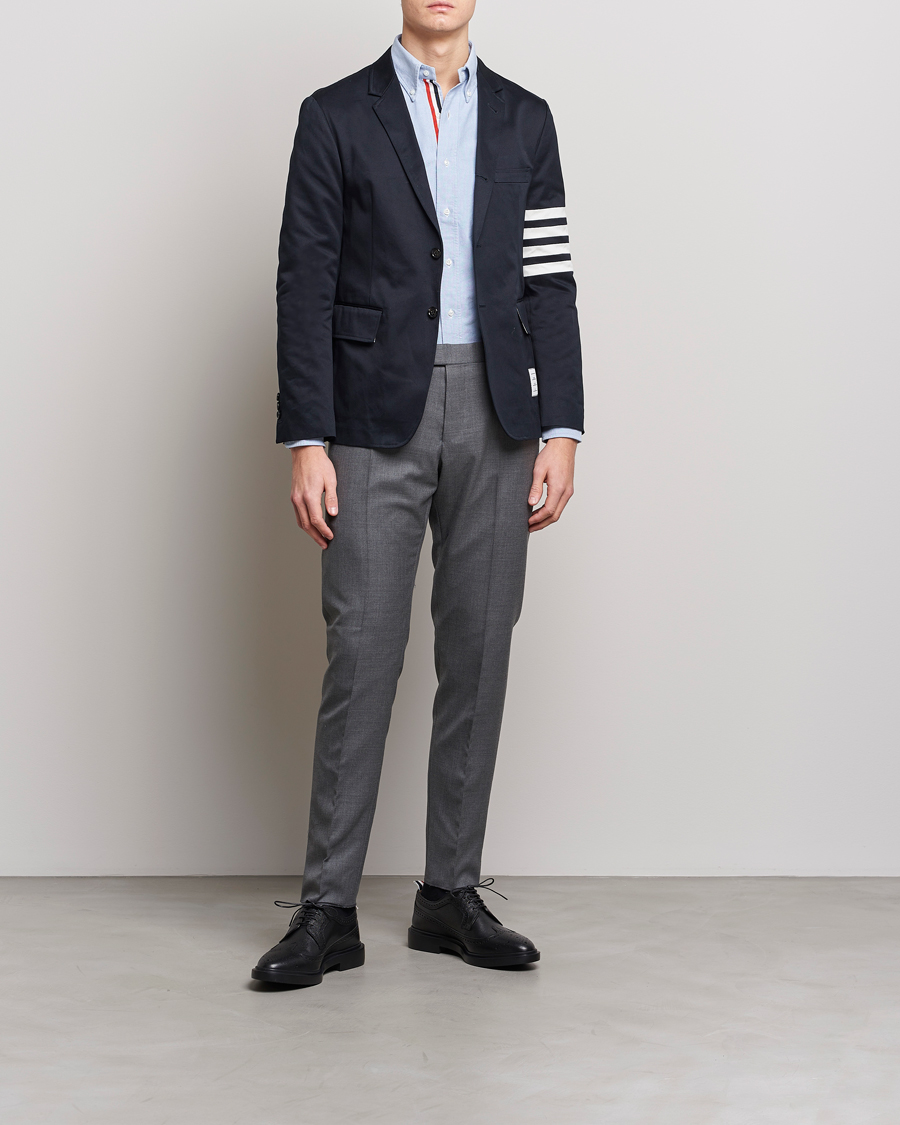 Herr | Kavajer | Thom Browne | Unconstructed Cotton Blazer Navy