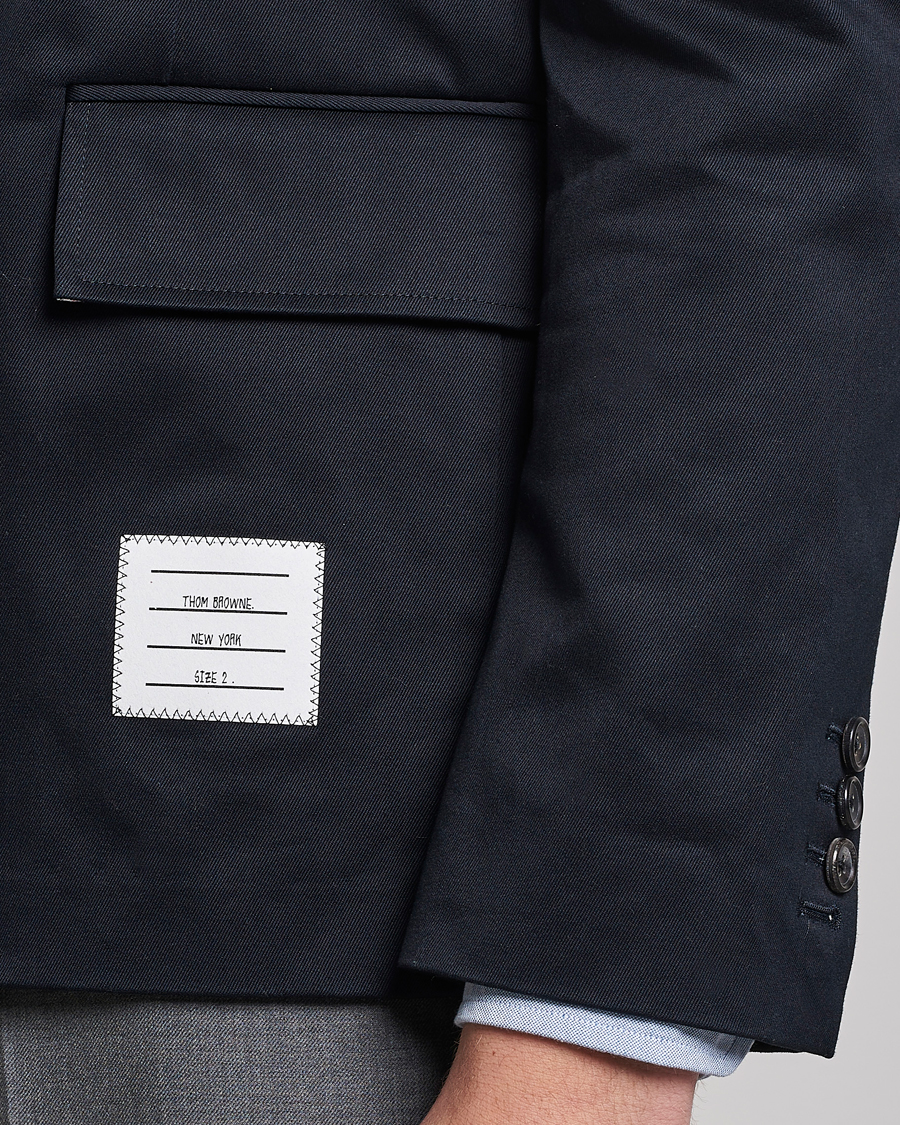Herr | Kavajer | Thom Browne | Unconstructed Cotton Blazer Navy