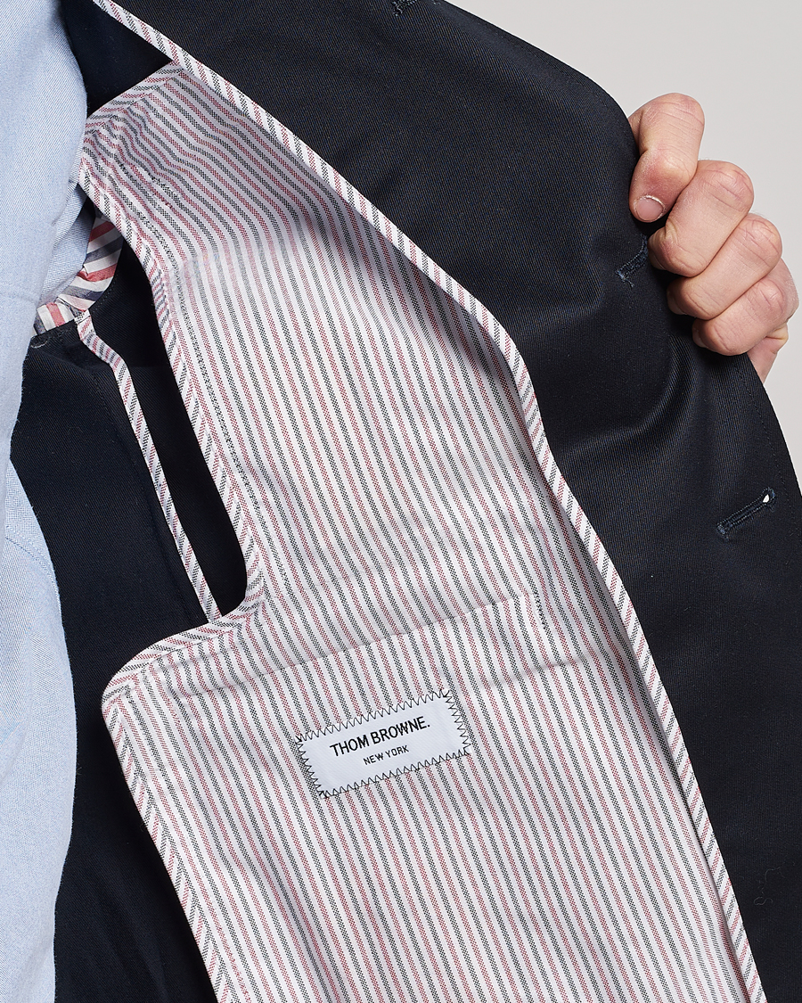 Herr | Kavajer | Thom Browne | Unconstructed Cotton Blazer Navy