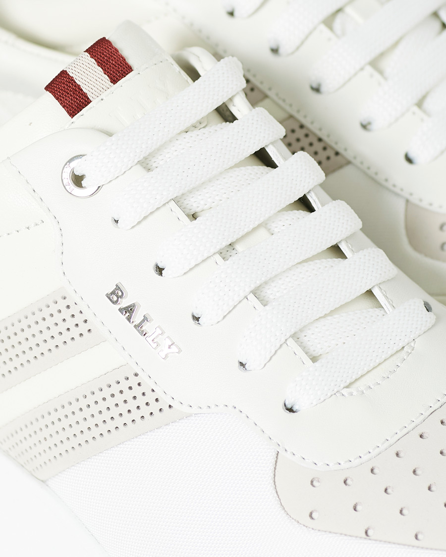 Herr | Bally Bison Running Sneaker White Calf | Bally | Bison Running Sneaker White Calf