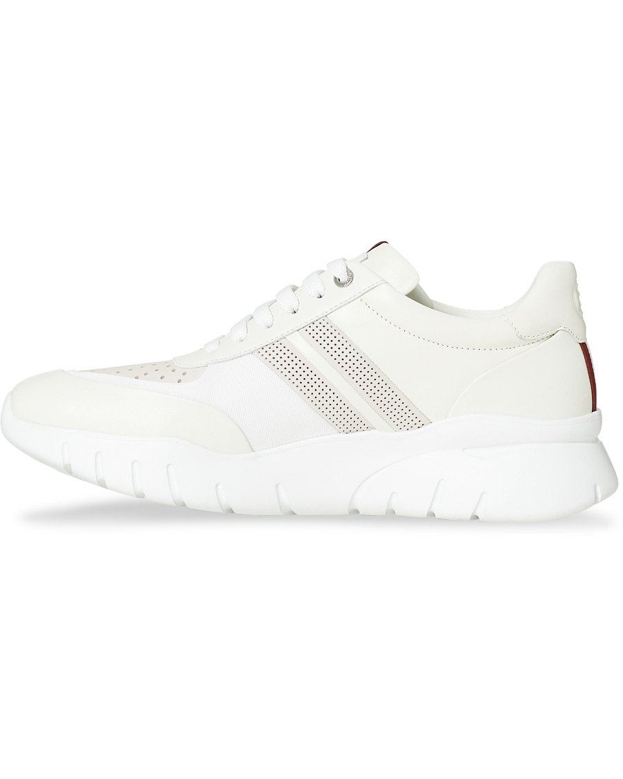 Herr | Bally Bison Running Sneaker White Calf | Bally | Bison Running Sneaker White Calf