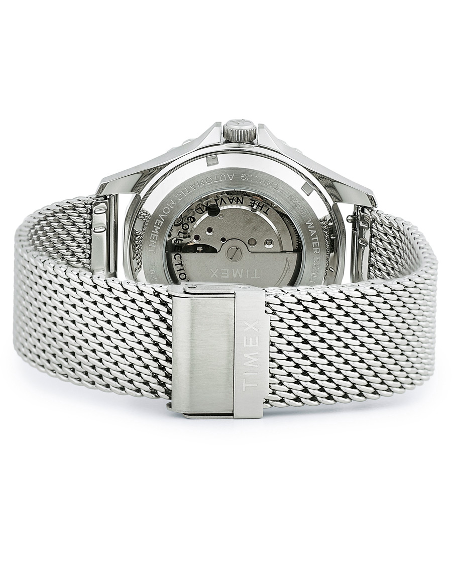 Herr | Timex Navi XL Automatic 41mm Steel/Blue Dial | Timex | Navi XL Automatic 41mm Steel/Blue Dial