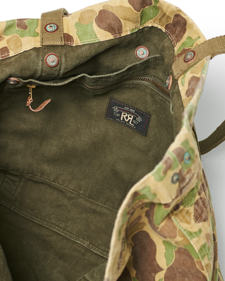 Herr | RRL Jungle Cloth Tote Bag Olive Camo | RRL | Jungle Cloth Tote Bag Olive Camo