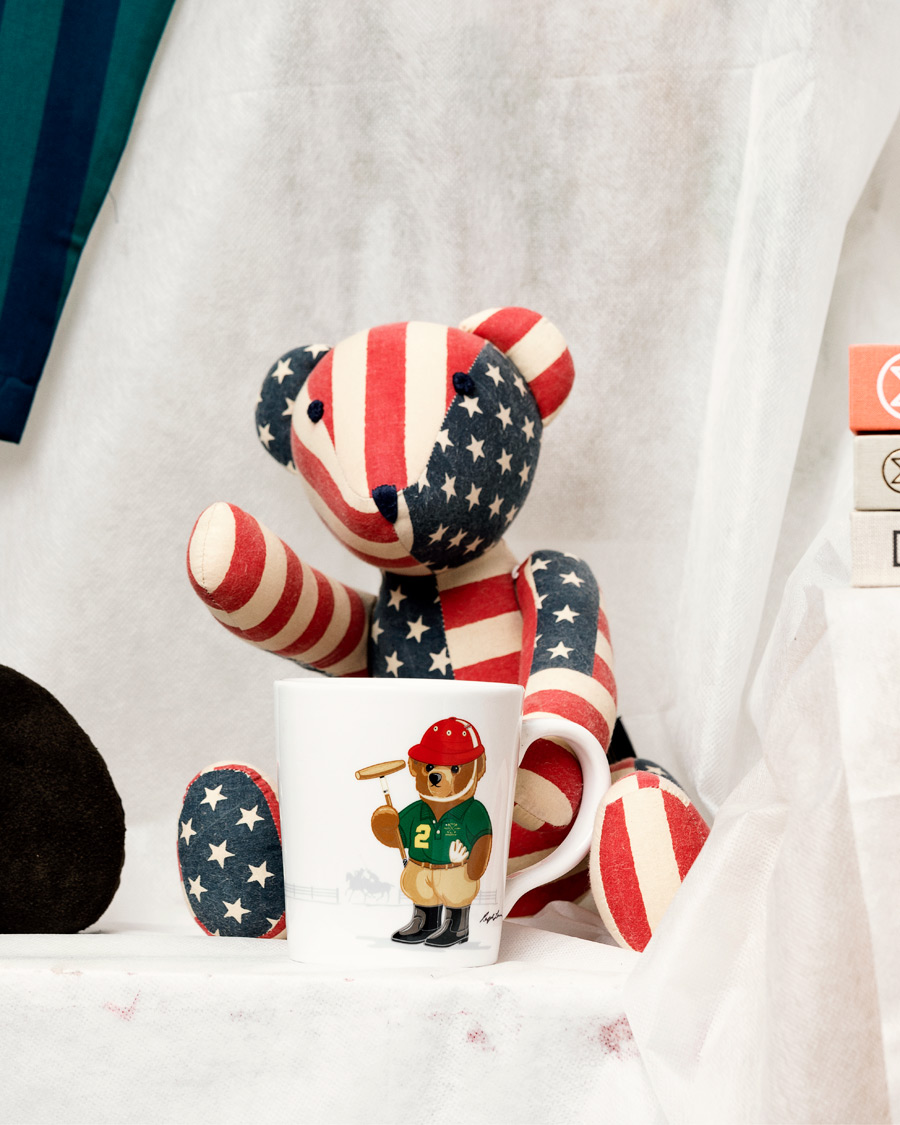 Herr | RRL Teddy Bear Limited Edition Patchwork Flag | RRL | Teddy Bear Limited Edition Patchwork Flag