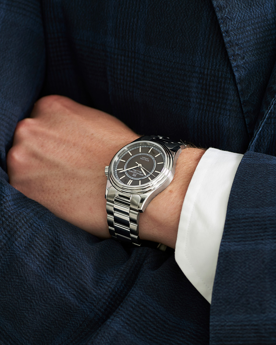 Herr | | Sjöö Sandström | Royal Steel Classic 36mm Annual Edition Leather Brown