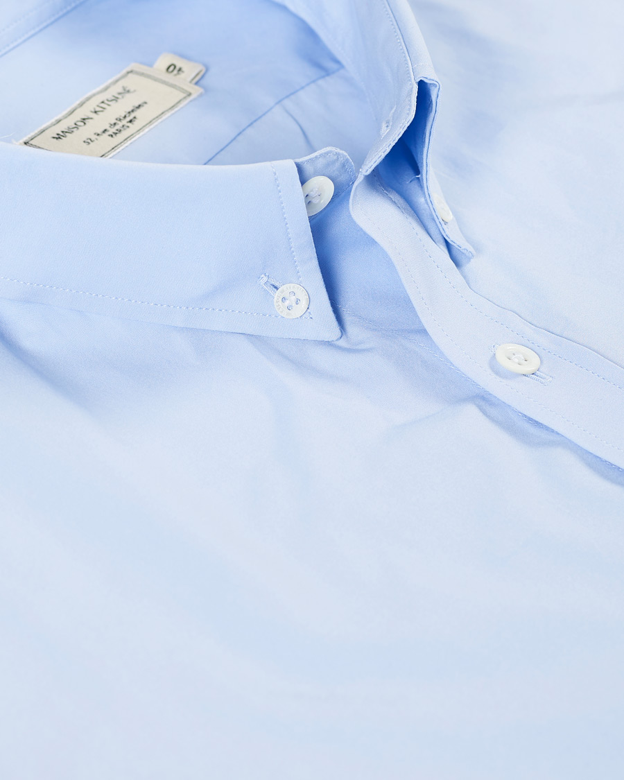 Herr | Skjortor | Maison Kitsuné | Fox Head Oxford Shirt Light Blue