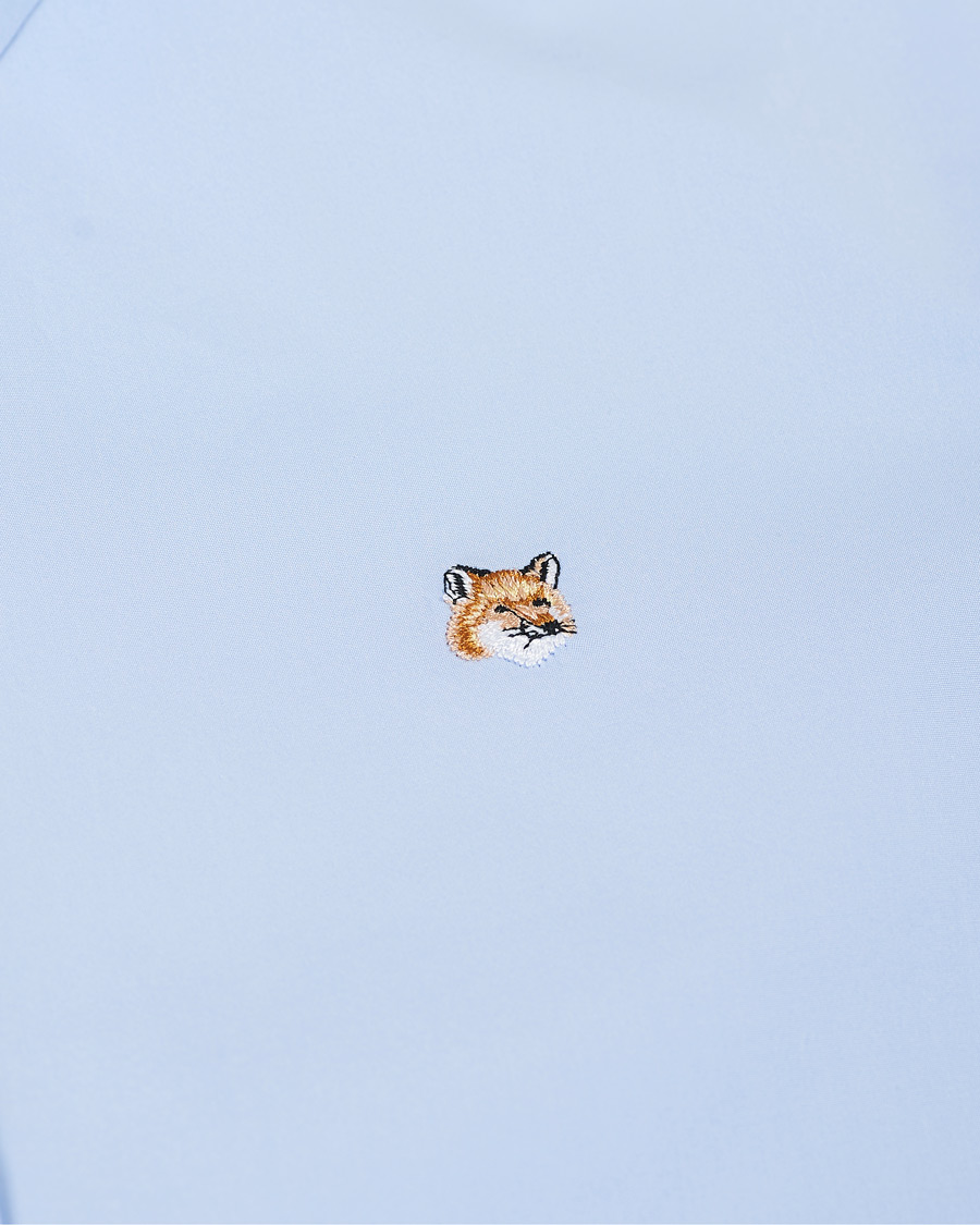 Herr | Skjortor | Maison Kitsuné | Fox Head Oxford Shirt Light Blue