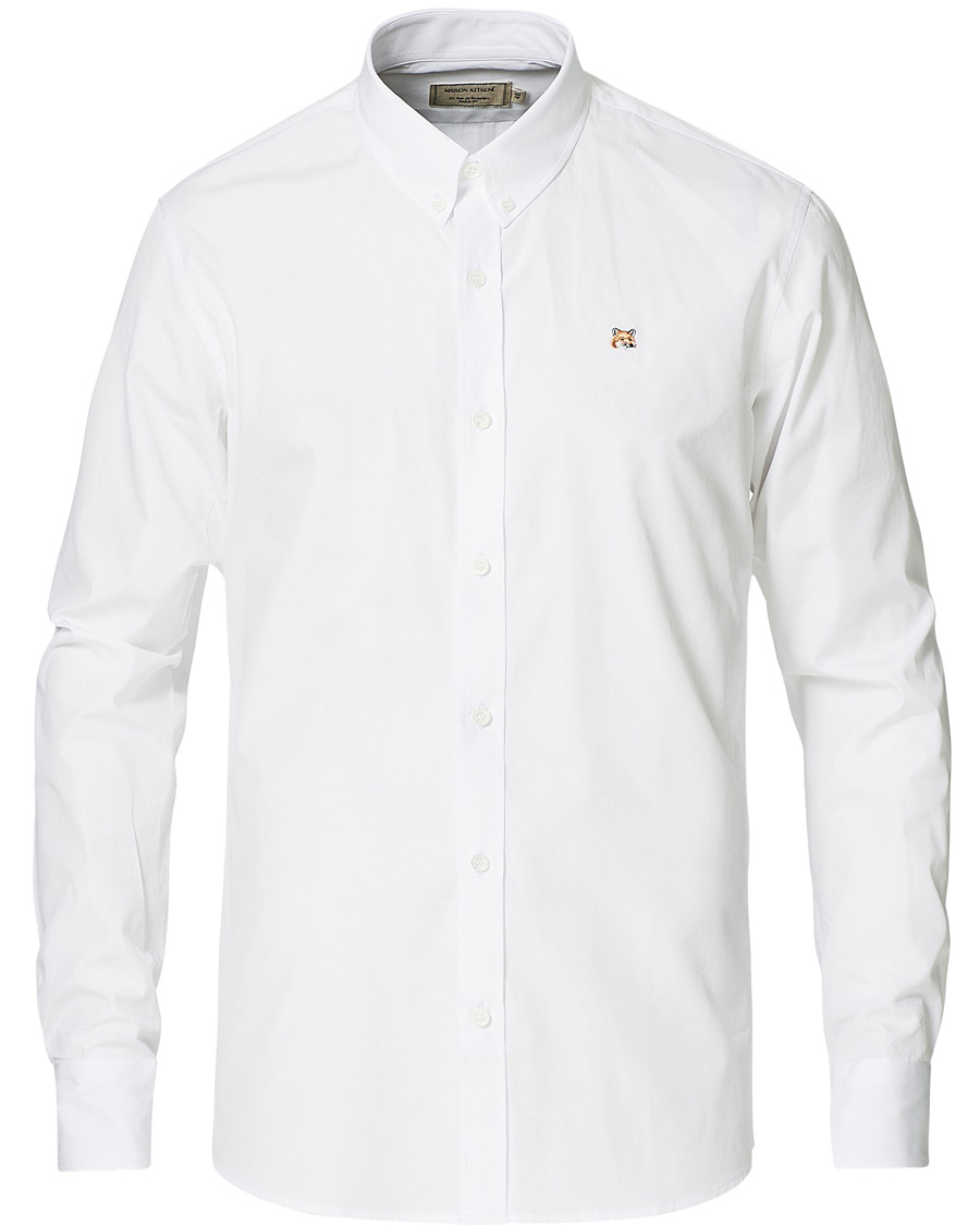 Herr | Skjortor | Maison Kitsuné | Fox Head Oxford Shirt White