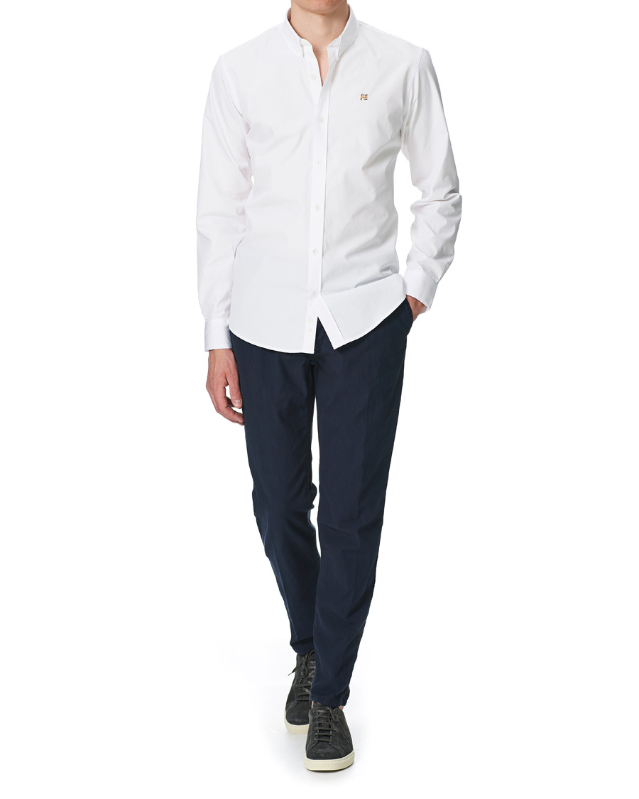 Herr | Skjortor | Maison Kitsuné | Fox Head Oxford Shirt White