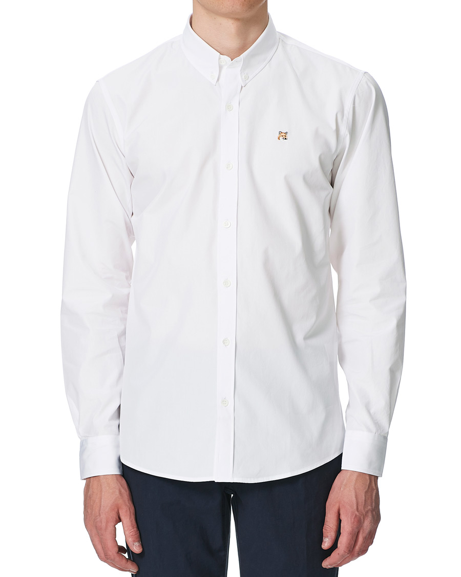 Herr | Skjortor | Maison Kitsuné | Fox Head Oxford Shirt White