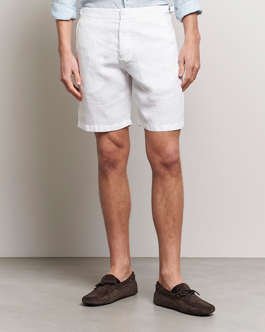 Herr |  | Orlebar Brown | Norwich Linen Shorts White