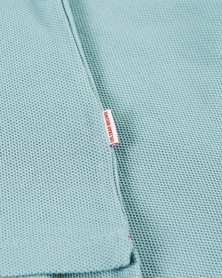 Herr | Tröjor | Orlebar Brown | Felix Long Sleeve Waffle Polo Mineral