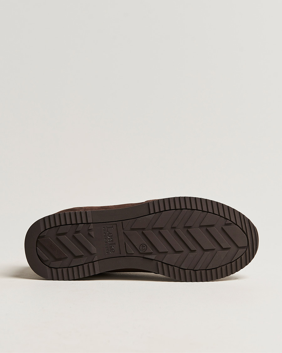 Herr | Sneakers | Design Loake | Loake 1880 Bannister Running Sneaker Dark Brown Suede