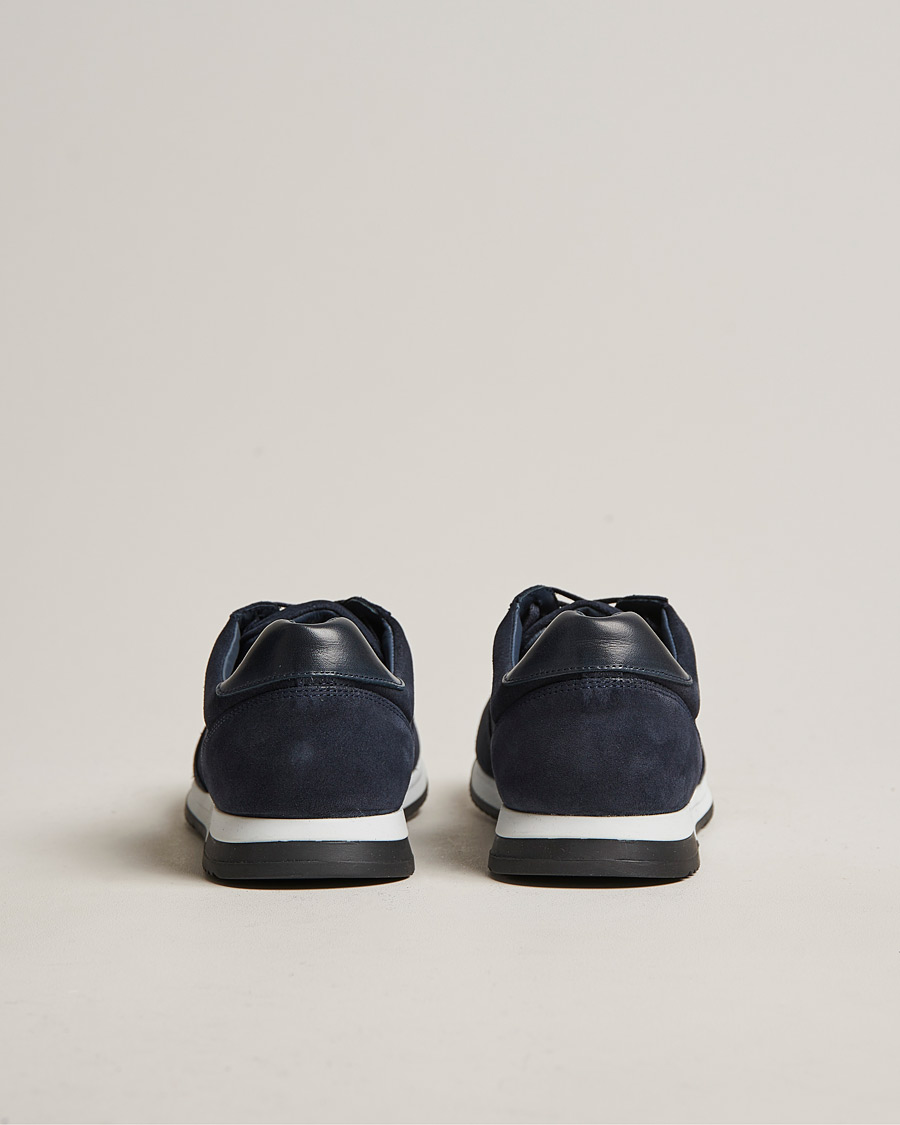 Herr | Sneakers | Loake Shoemakers | Bannister Running Sneaker Navy Suede