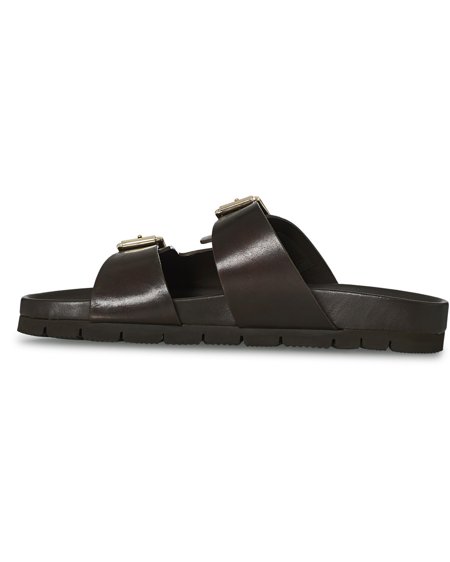 Herr | Grenson Florin Handpainted Buckle Sandal Dark Brown Calf UK6 - EU40 | Grenson | Florin Handpainted Buckle Sandal Dark Brown Calf UK6 - EU40