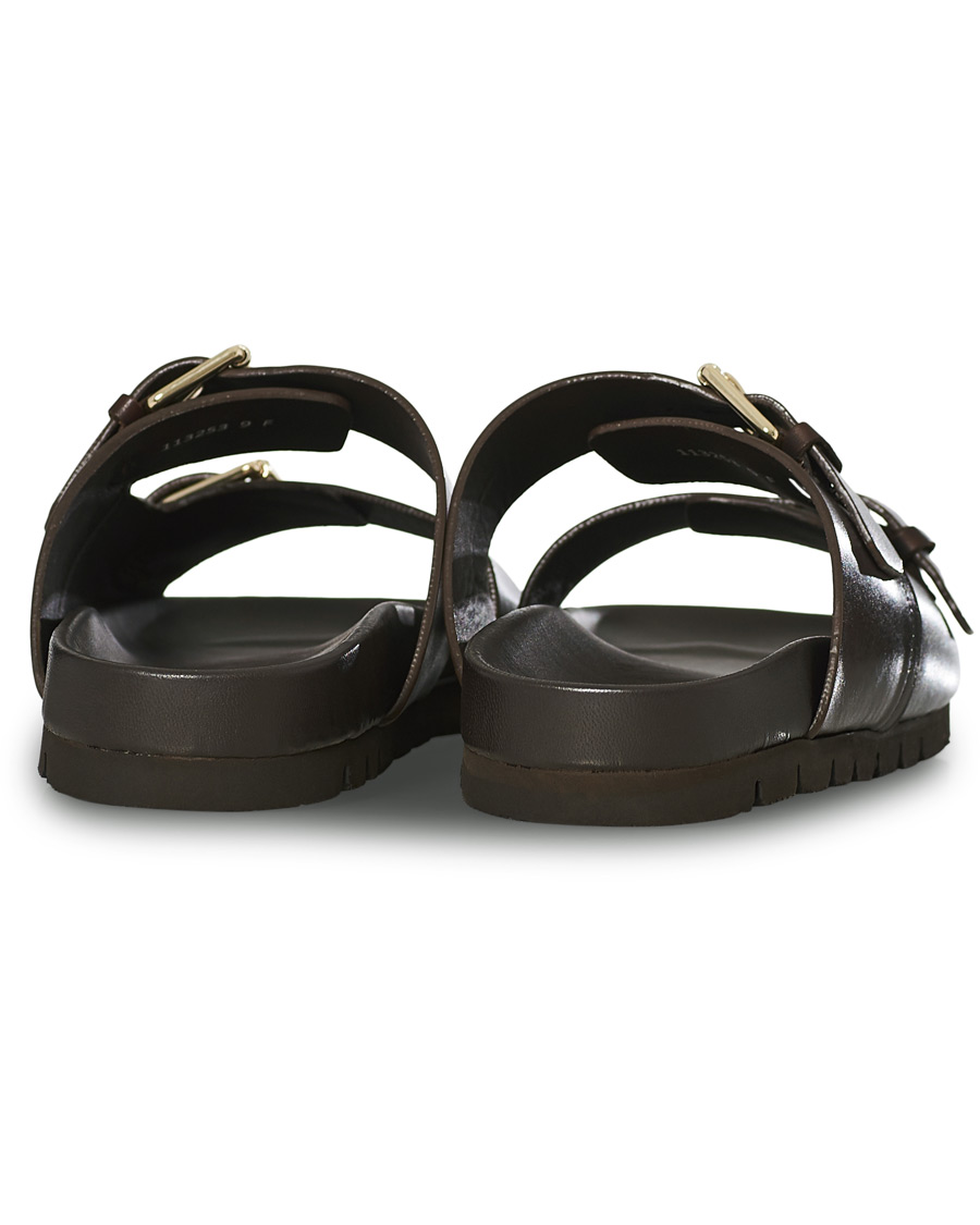 Herr | Grenson Florin Handpainted Buckle Sandal Dark Brown Calf UK6 - EU40 | Grenson | Florin Handpainted Buckle Sandal Dark Brown Calf UK6 - EU40
