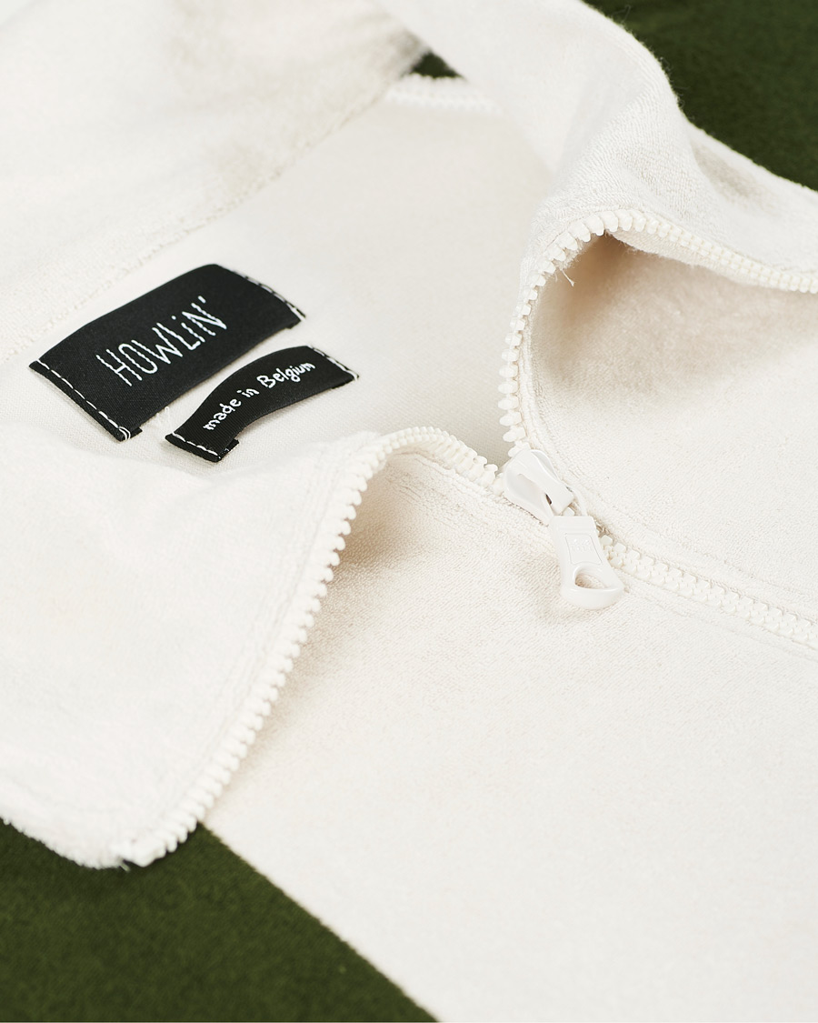 Herr | Tröjor | Howlin' | Long Sleeve Terry Zip Sweat Dark Green