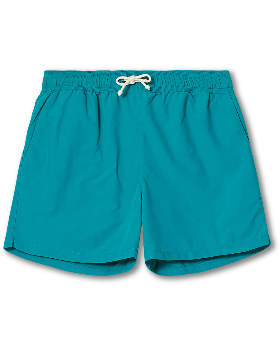 Herr | Badbyxor | Ripa Ripa | Plain Swim Shorts Aqua Blue