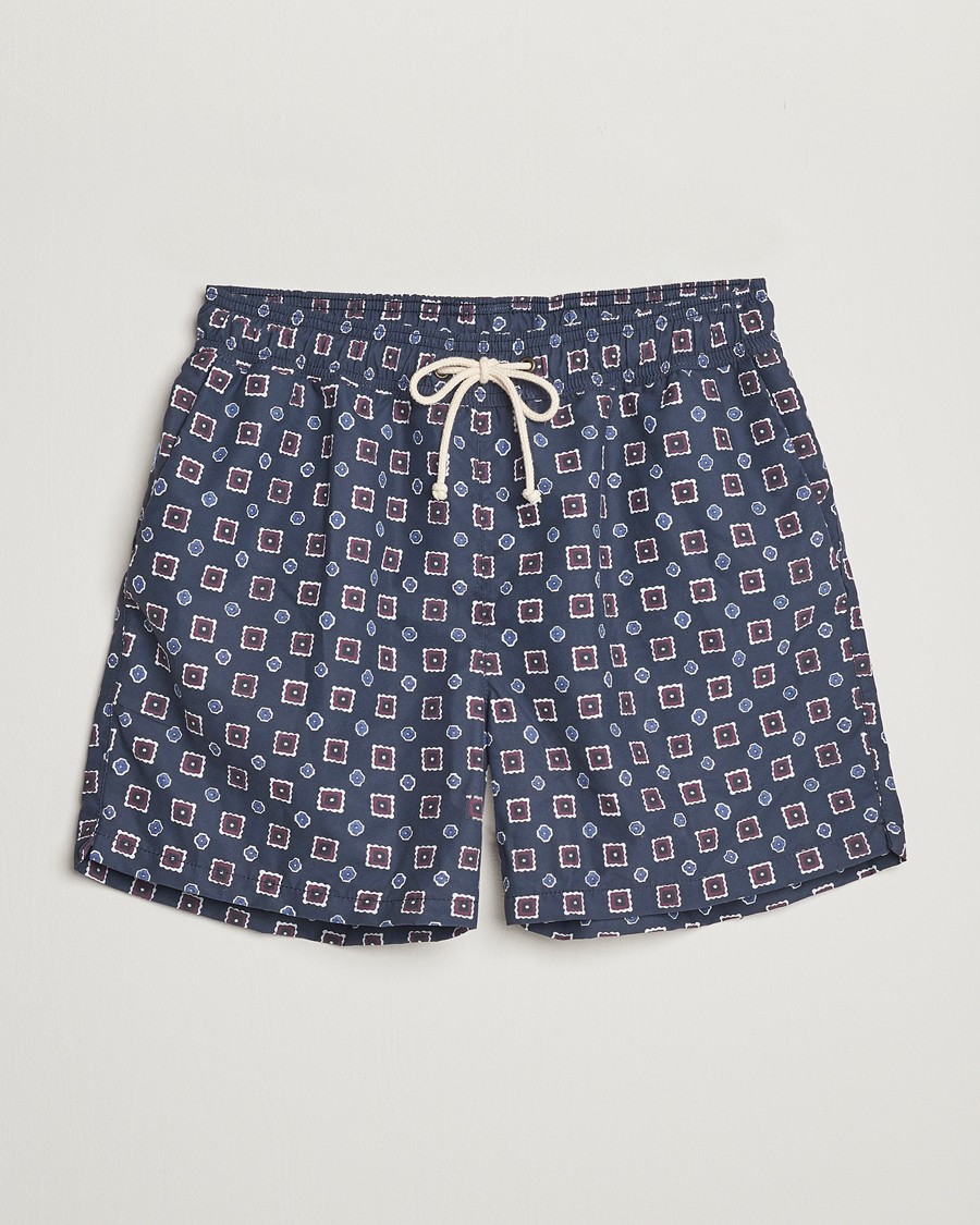 Herr | Badbyxor | Ripa Ripa | Scirocco Printed Swimshorts Blue