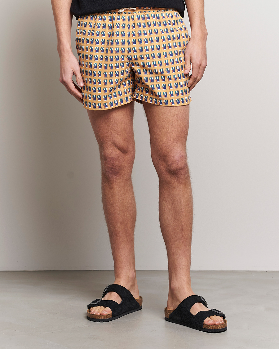 Herr |  | Ripa Ripa | Finestre Sul Mare Printed Swimshorts Yellow
