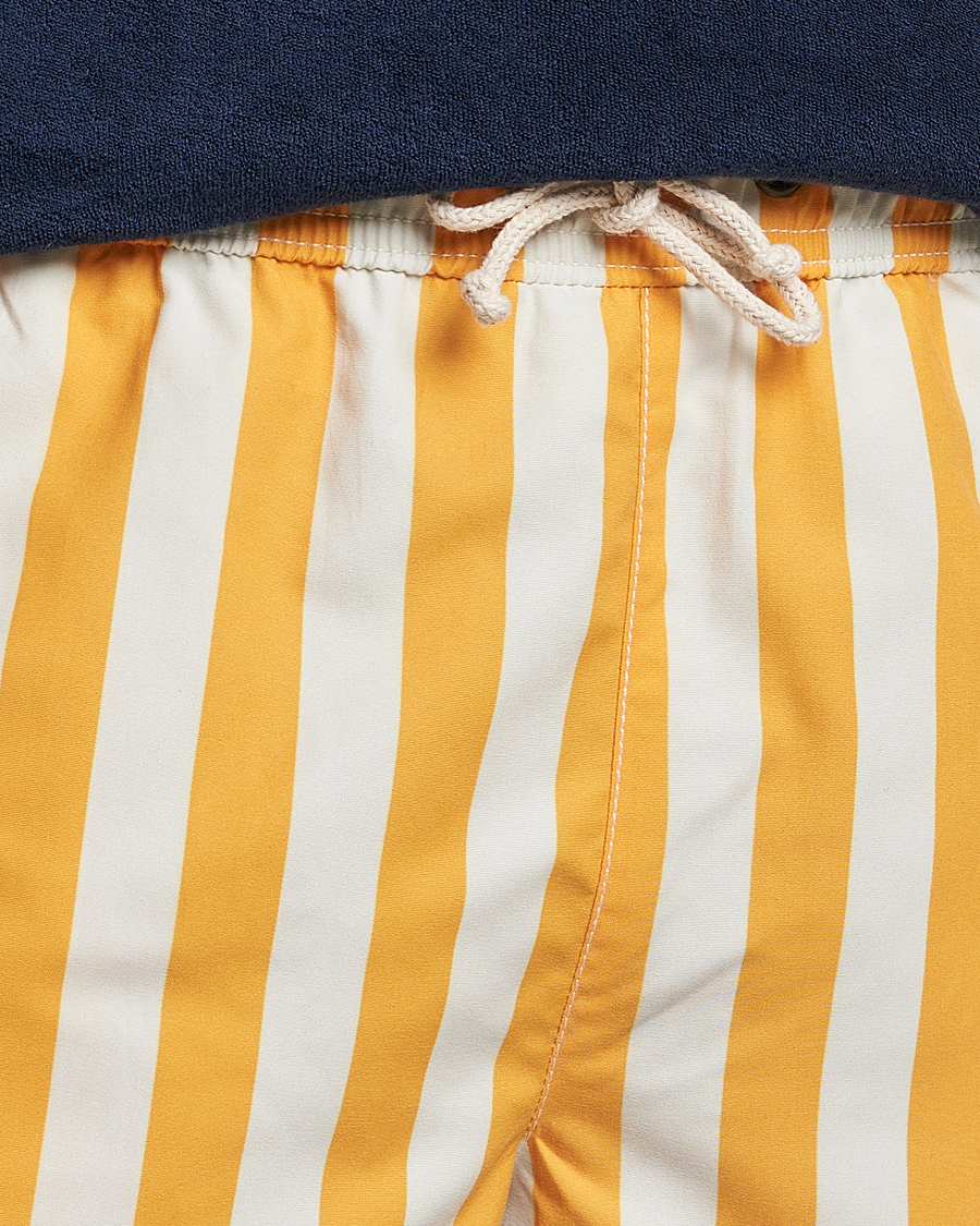 Herr | Badbyxor | Ripa Ripa | Paraggi Striped Swimshorts Yellow/White