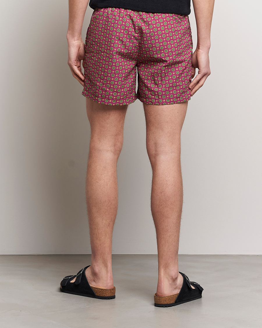 Herr | Badbyxor | Ripa Ripa | Nicola Radano Colab Printed Swimshorts Bordeaux