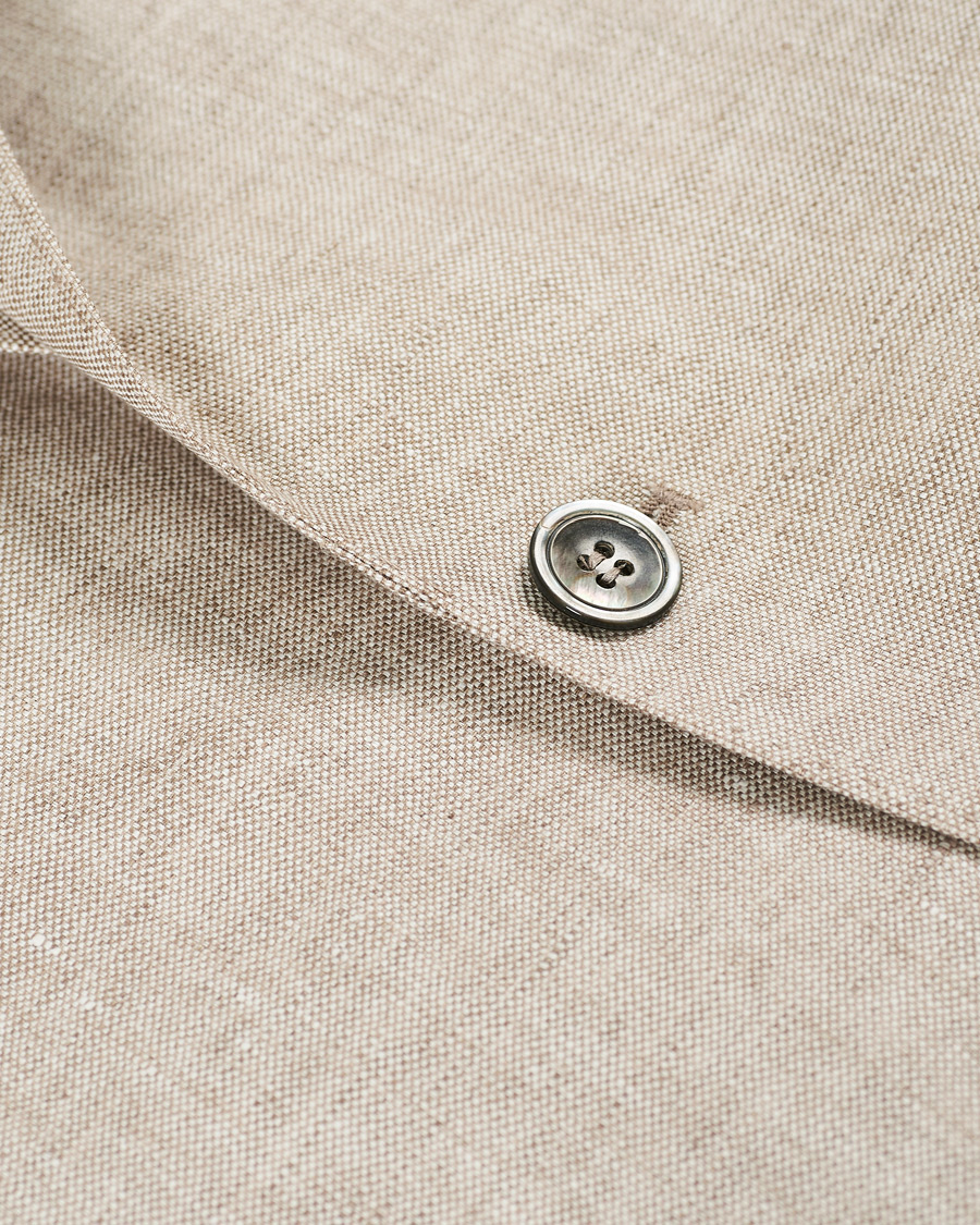 Herr | Kavajer | Oscar Jacobson | Egel Linen Blazer Beige