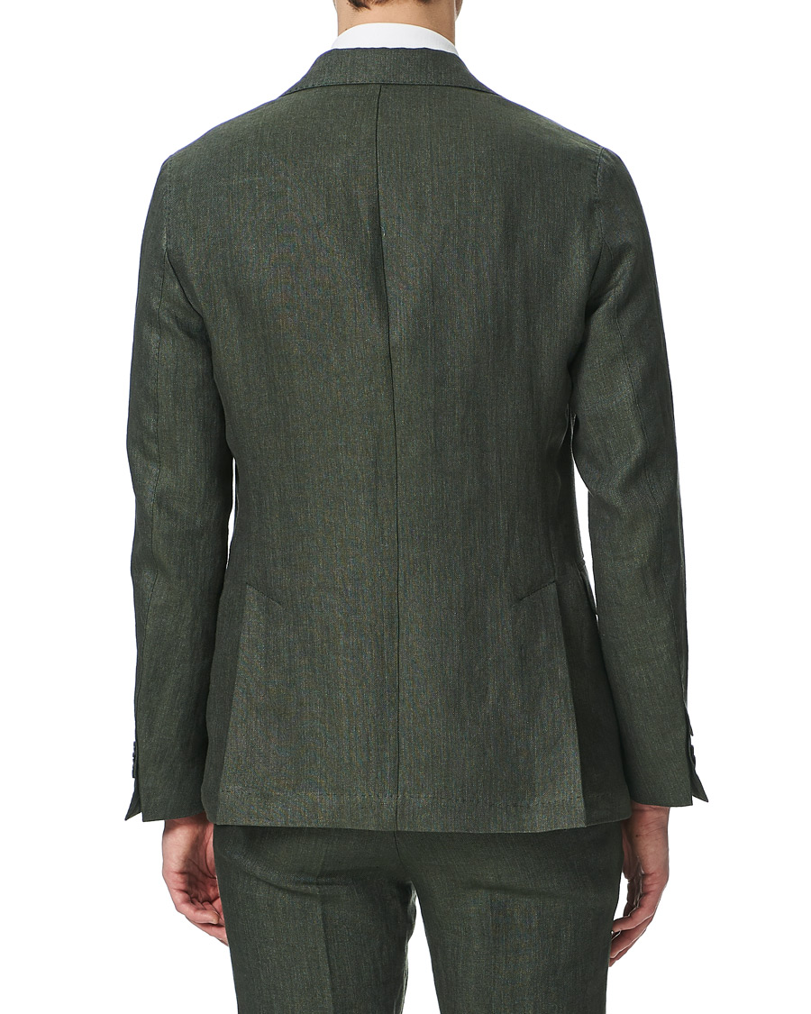 Herr | Kavajer | Oscar Jacobson | Egel Linen Blazer Green