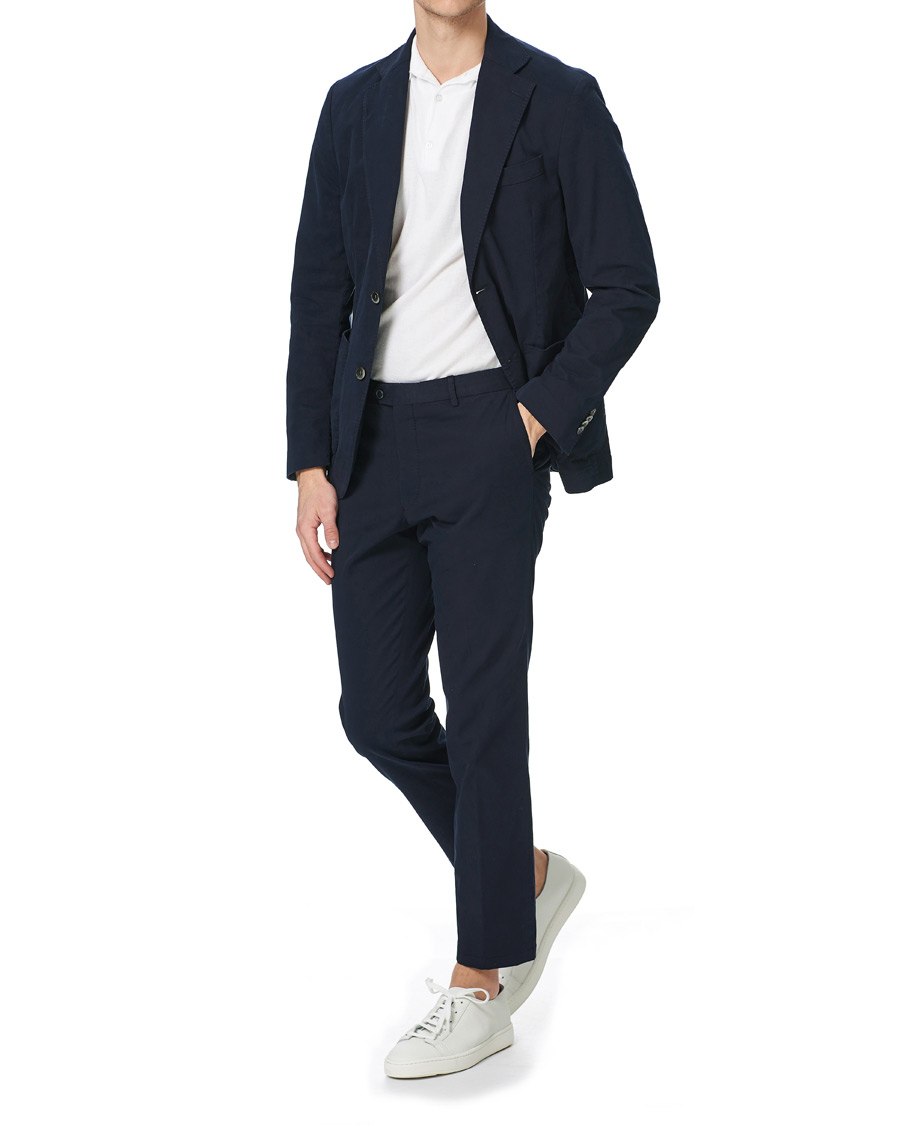 Herr | Kavajer | Oscar Jacobson | Egel Cotton Blazer Navy