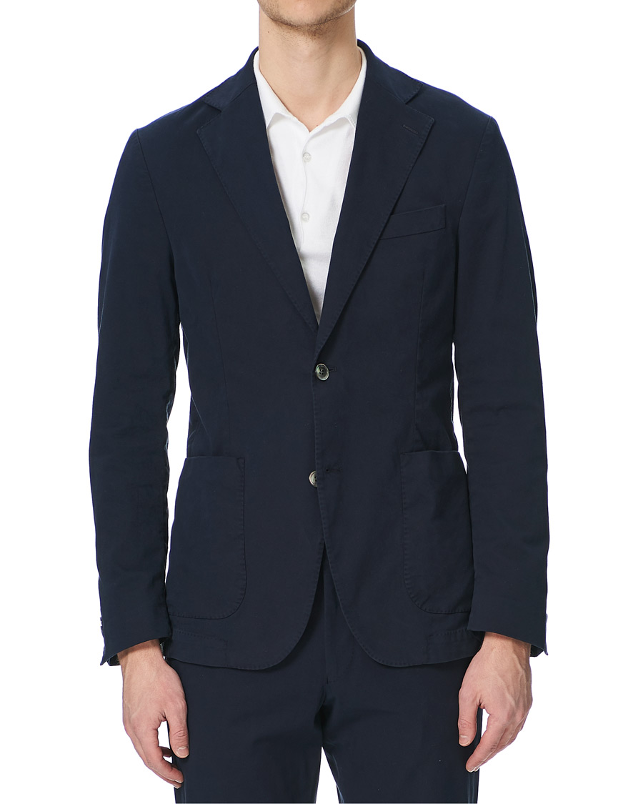 Herr | Kavajer | Oscar Jacobson | Egel Cotton Blazer Navy