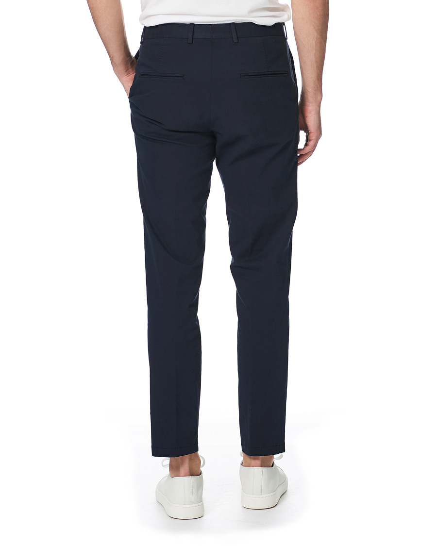 Herr | Byxor | Oscar Jacobson | Denz Cotton Trousers Navy