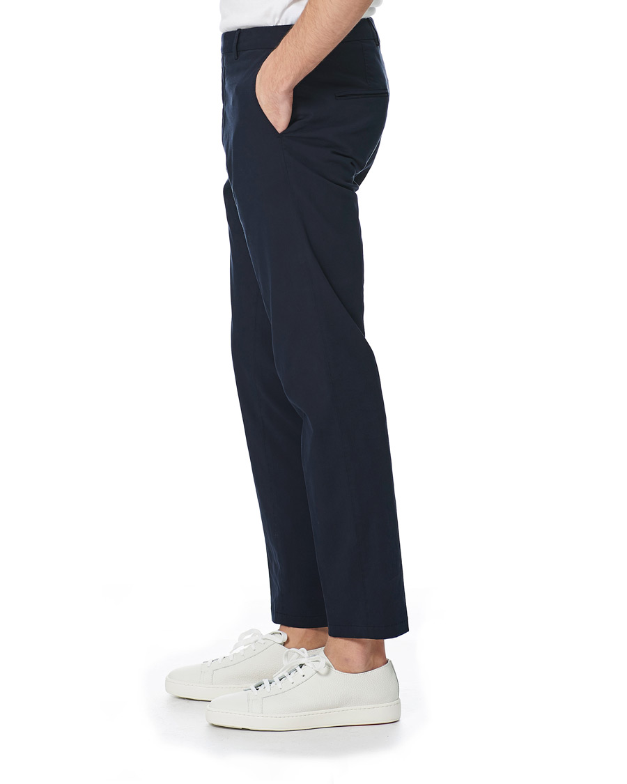 Herr | Byxor | Oscar Jacobson | Denz Cotton Trousers Navy