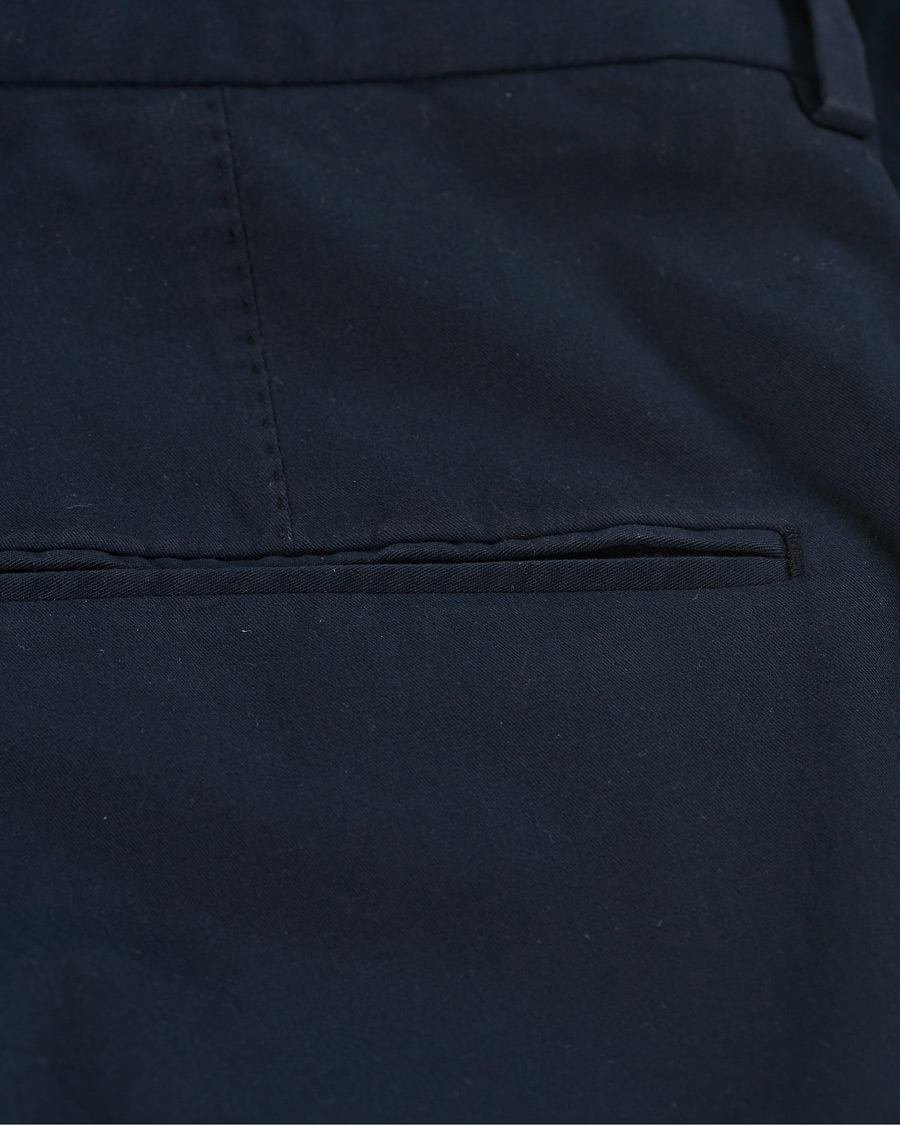 Herr | Byxor | Oscar Jacobson | Denz Cotton Trousers Navy