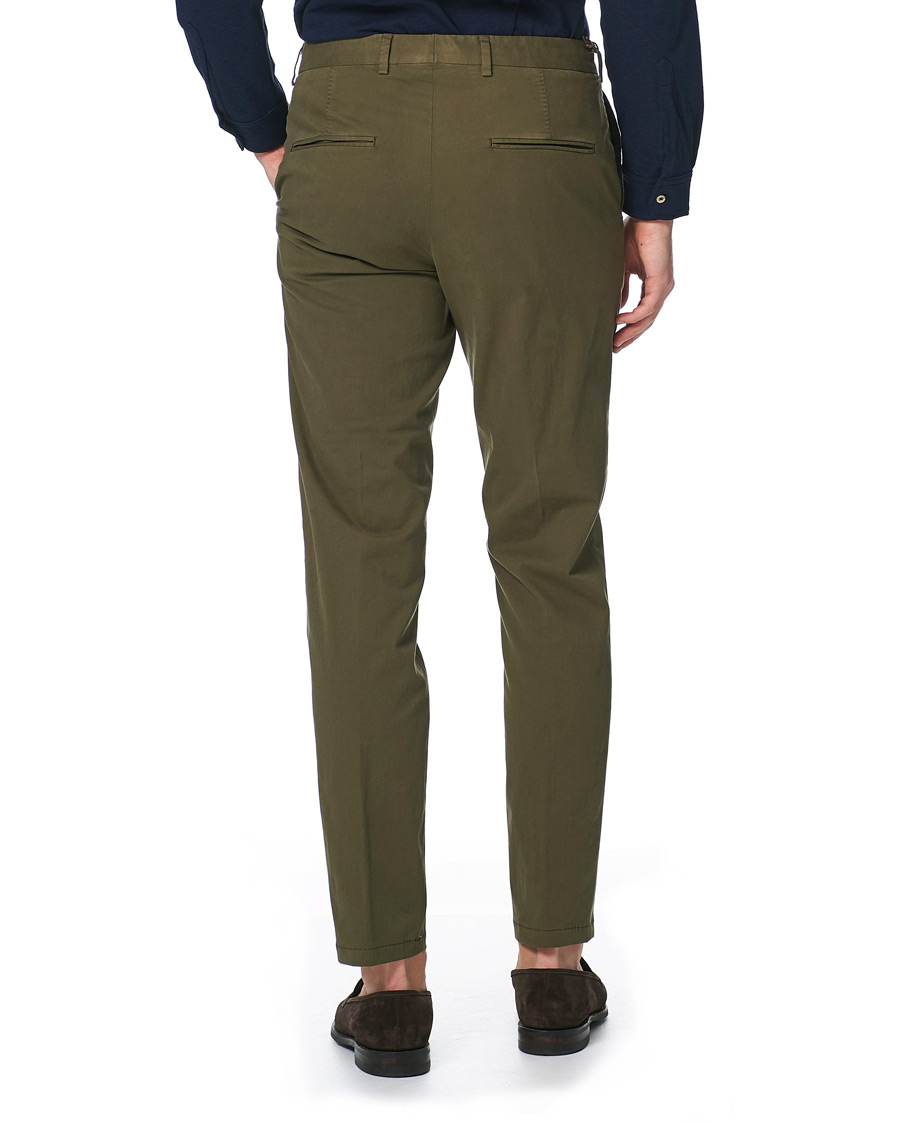 Herr | Byxor | Oscar Jacobson | Denz Cotton Trousers Olive