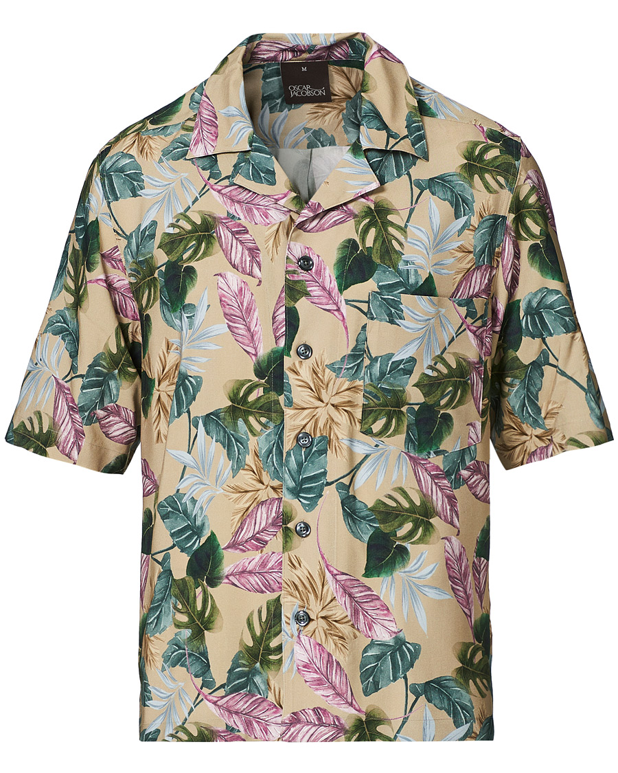 Herr | Skjortor | Oscar Jacobson | Hilmer Short Sleeve Viscose Resort Shirt Multi