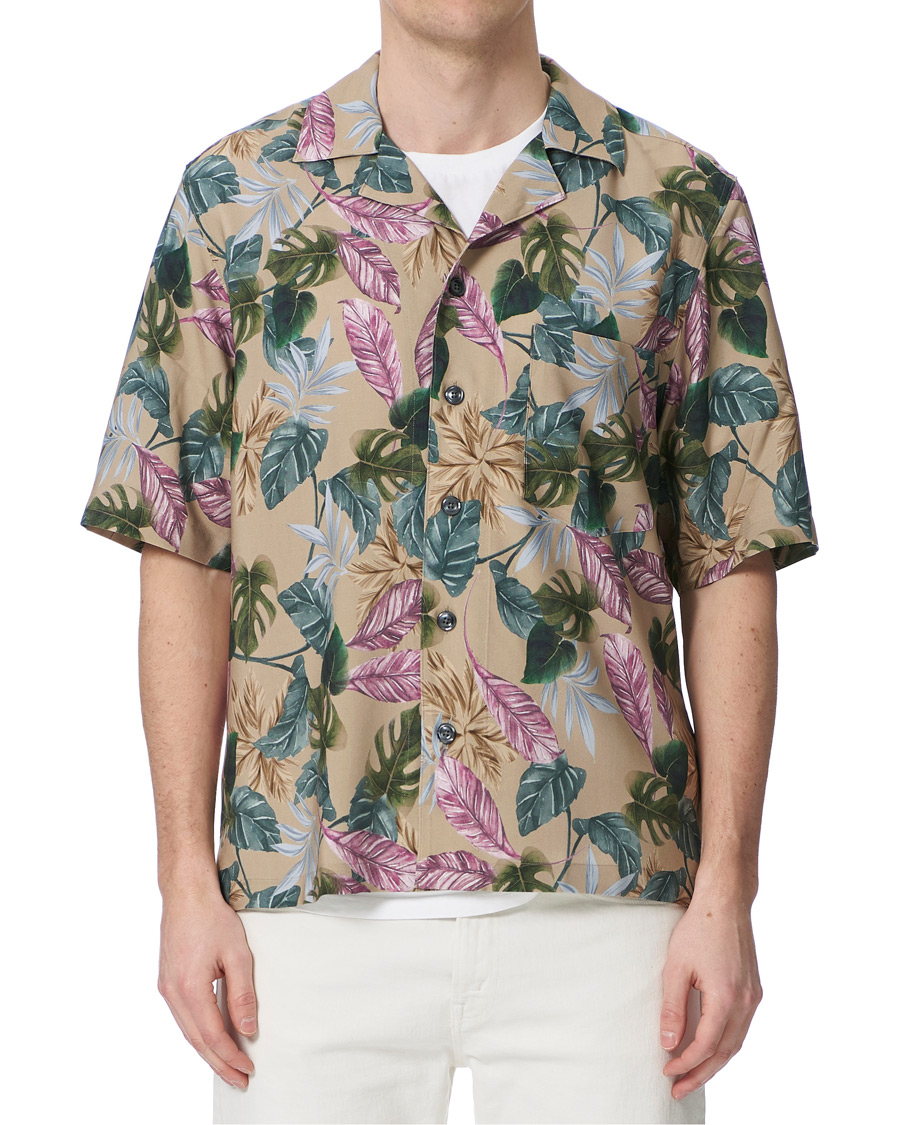 Herr | Skjortor | Oscar Jacobson | Hilmer Short Sleeve Viscose Resort Shirt Multi