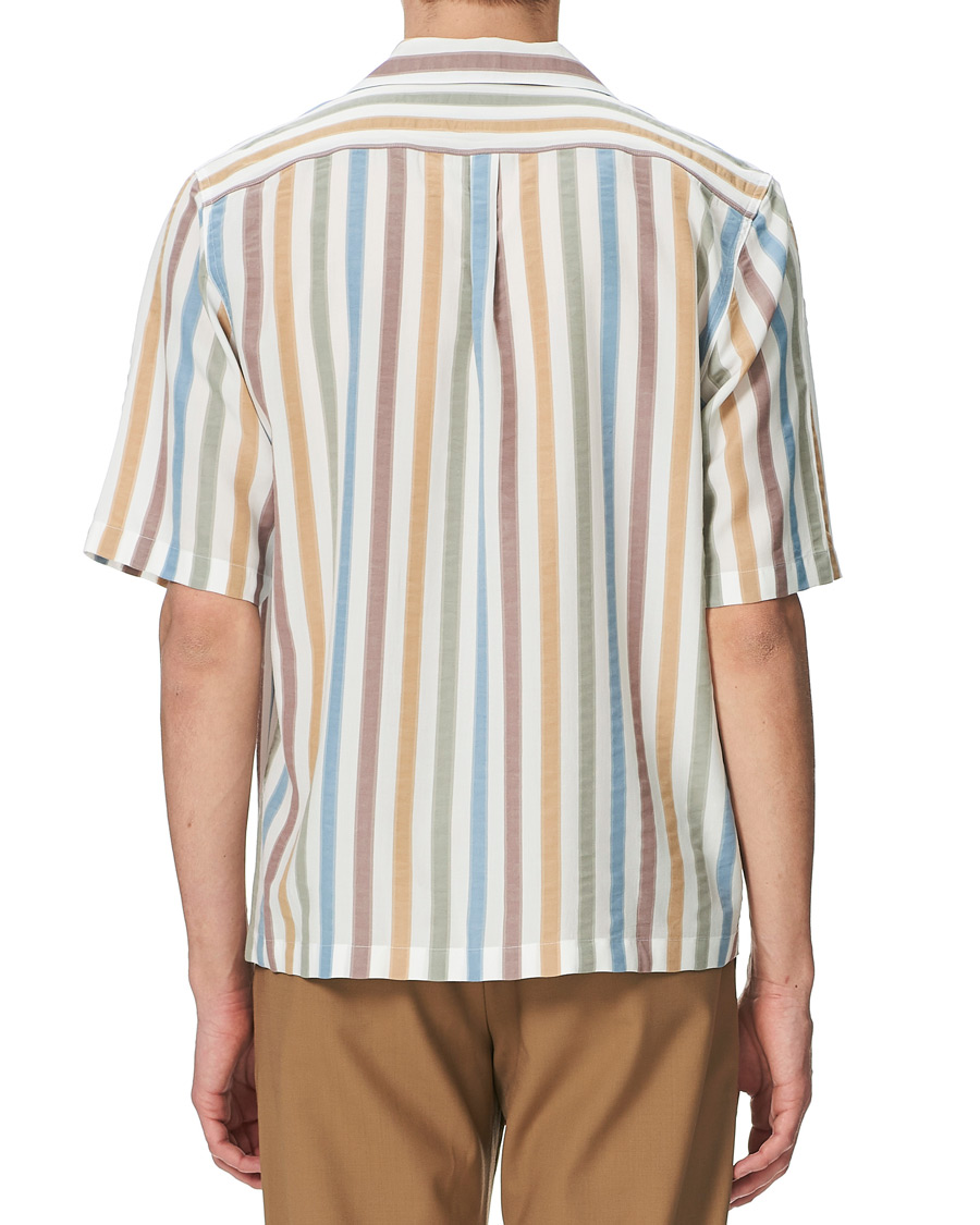 Herr | Skjortor | Oscar Jacobson | Hilmer Short Sleeve Striped Resort Shirt Multi