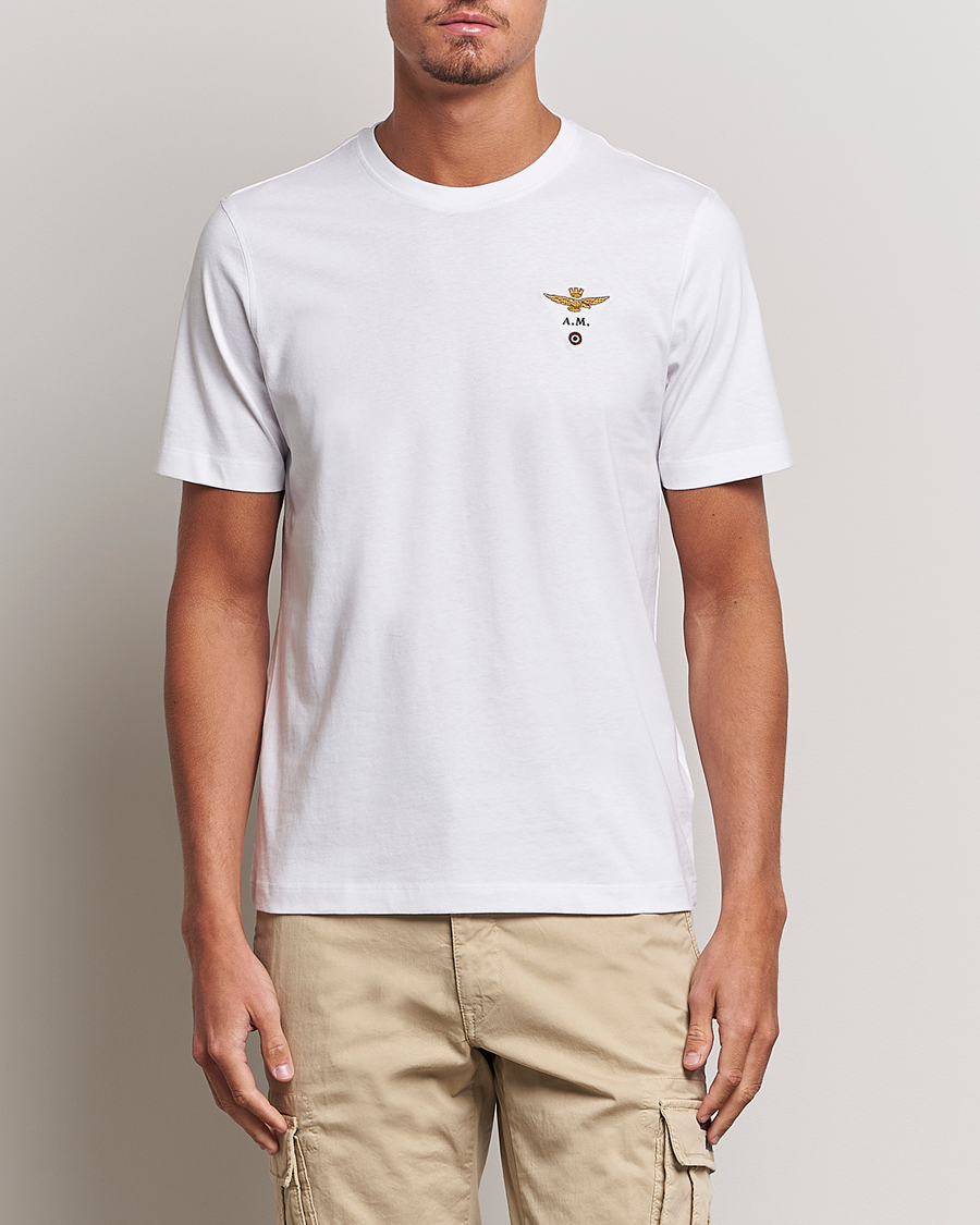 Herr | Kläder | Aeronautica Militare | TS1580 Crew Neck Tee White