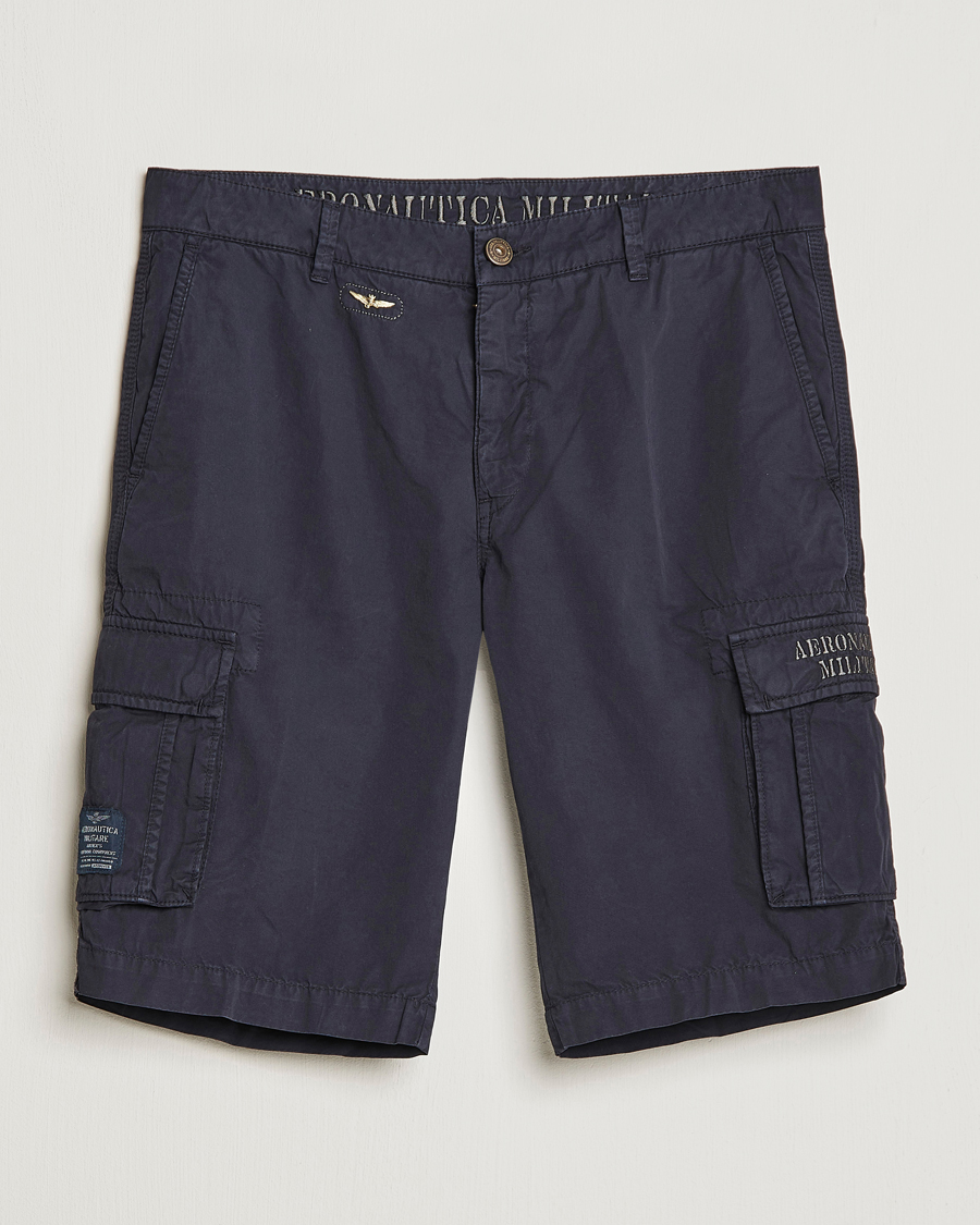 Herr | Shorts | Aeronautica Militare | BE066 Cargo Shorts Navy