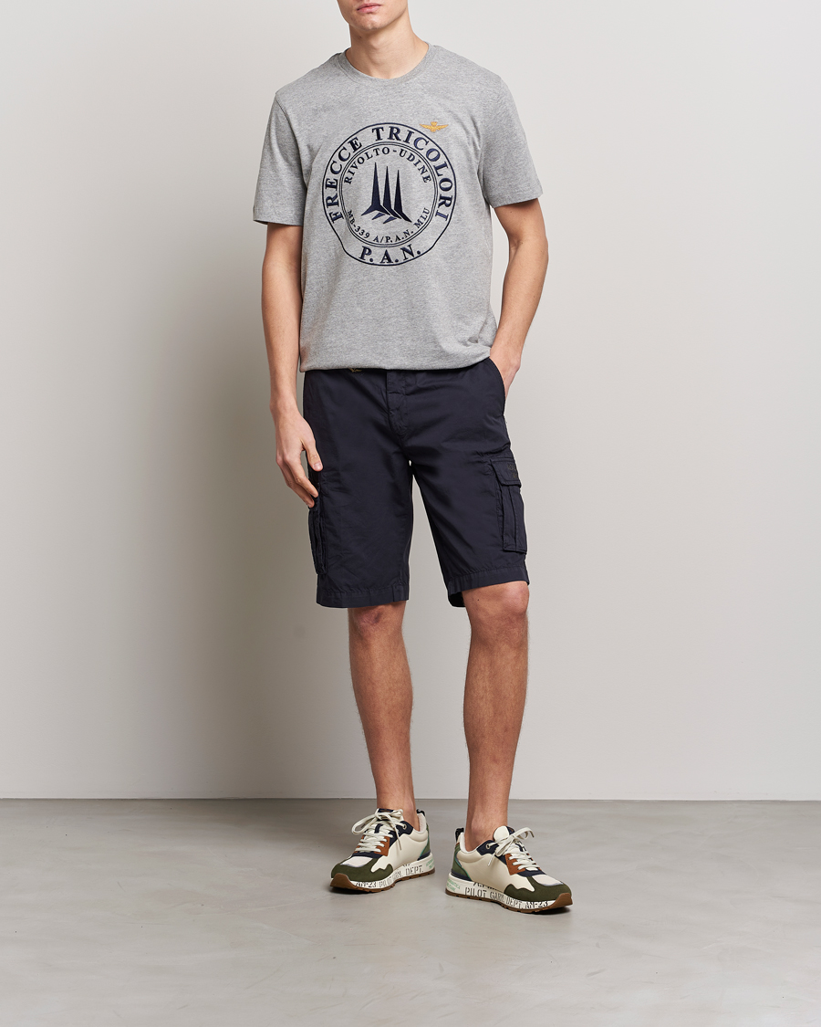 Herr | Shorts | Aeronautica Militare | BE066 Cargo Shorts Navy
