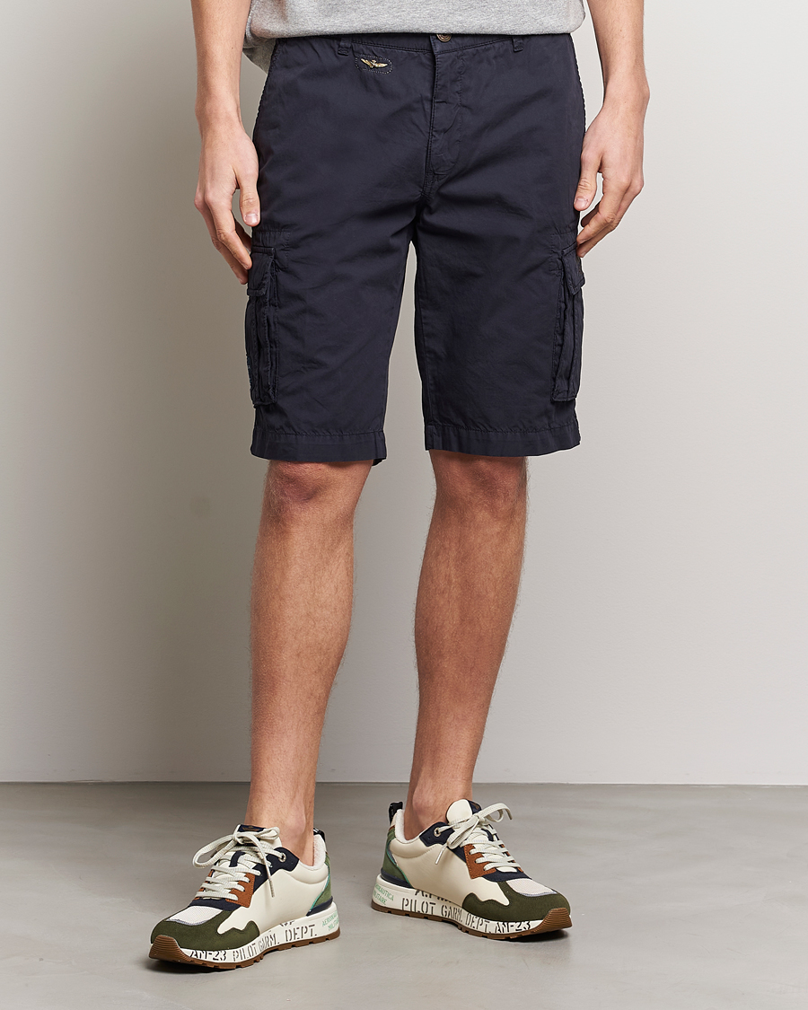 Herr | Kläder | Aeronautica Militare | BE066 Cargo Shorts Navy