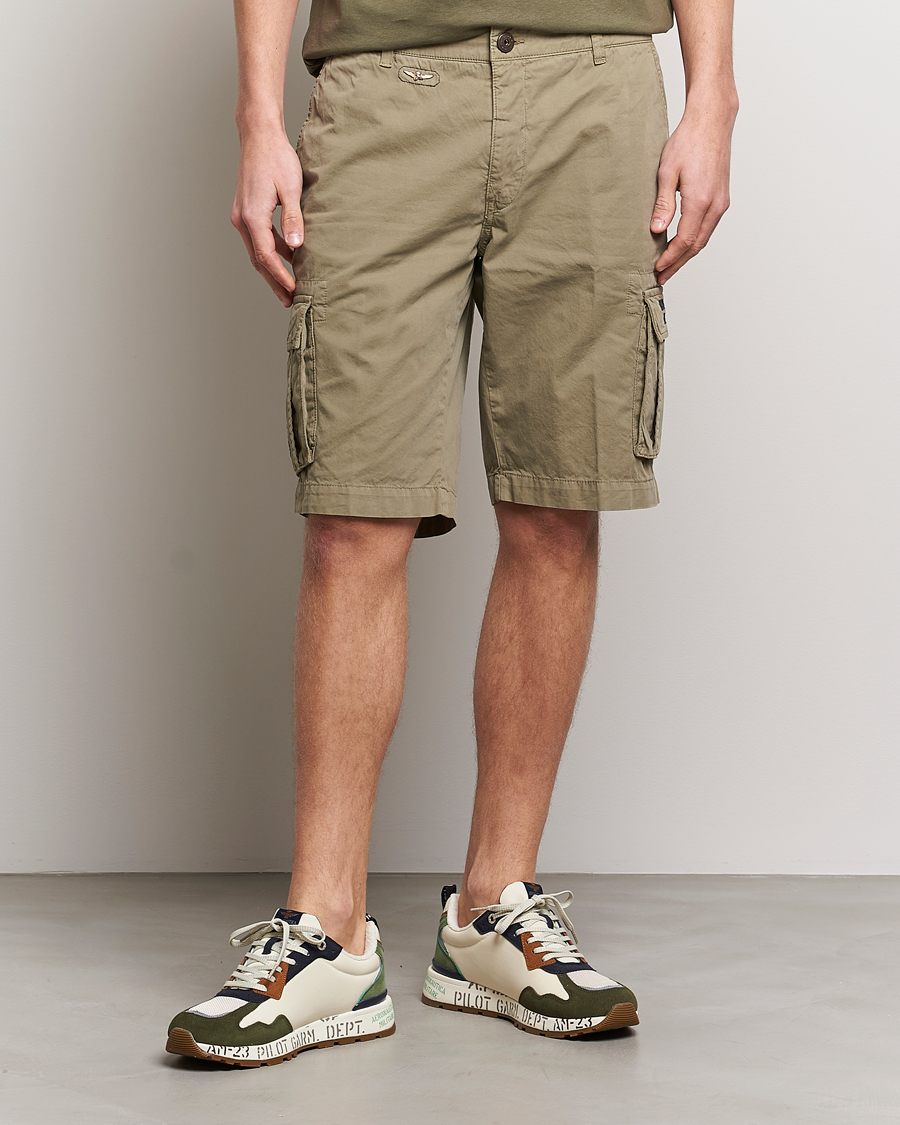 Herr | Rea kläder | Aeronautica Militare | BE066 Cargo Shorts Green