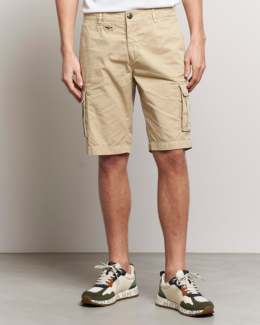 Herr | 30% rea | Aeronautica Militare | BE066 Cargo Shorts Sand